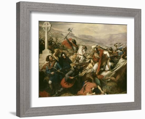 Battle of Tours (Also Called the Battle of Poitiers), France, 25 October 732-Charles Auguste Steuben-Framed Giclee Print