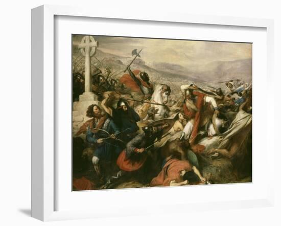 Battle of Tours (Also Called the Battle of Poitiers), France, 25 October 732-Charles Auguste Steuben-Framed Giclee Print