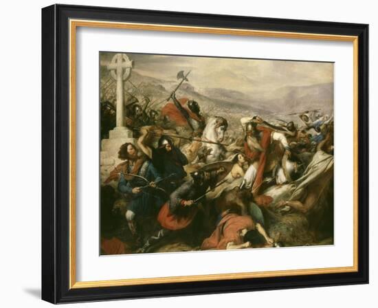 Battle of Tours (Also Called the Battle of Poitiers), France, 25 October 732-Charles Auguste Steuben-Framed Giclee Print