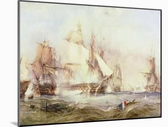 Battle of Trafalgar, 1805-George Chambers-Mounted Giclee Print