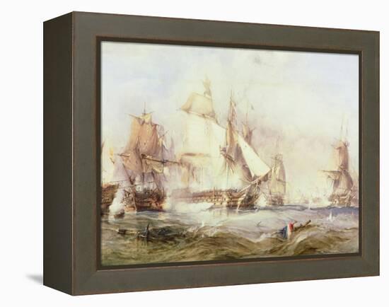 Battle of Trafalgar, 1805-George Chambers-Framed Premier Image Canvas