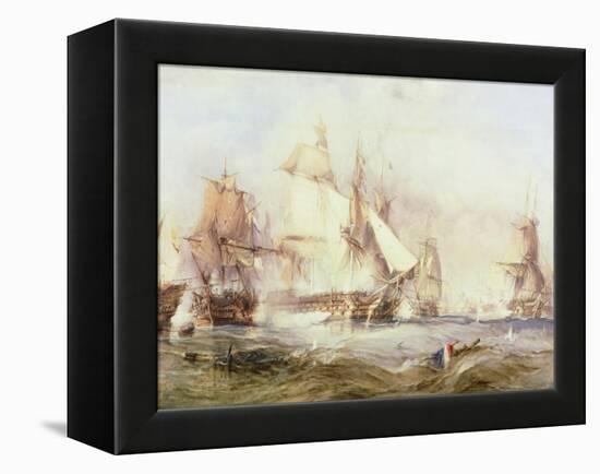 Battle of Trafalgar, 1805-George Chambers-Framed Premier Image Canvas