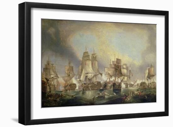 Battle of Trafalgar, 1805-William Clarkson Stanfield-Framed Giclee Print