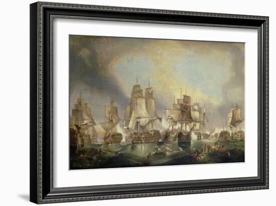 Battle of Trafalgar, 1805-William Clarkson Stanfield-Framed Giclee Print