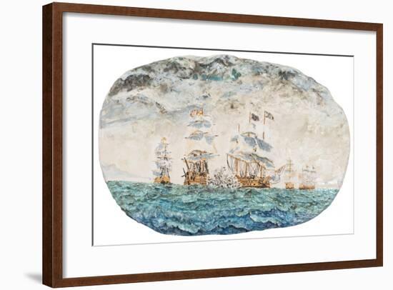 Battle of Trafalgar 1805-Vincent Booth-Framed Giclee Print