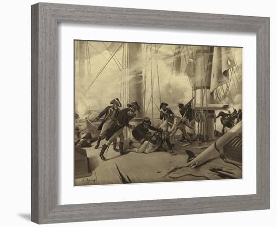 Battle of Trafalgar, 1805-Henri-Louis Dupray-Framed Premium Giclee Print