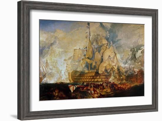 Battle of Trafalgar, 21 October 1805-J. M. W. Turner-Framed Giclee Print