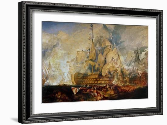 Battle of Trafalgar, 21 October 1805-J. M. W. Turner-Framed Giclee Print