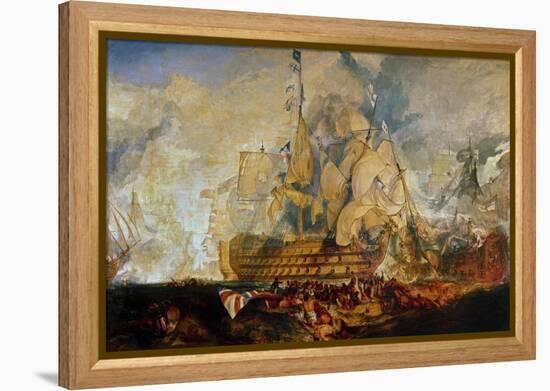 Battle of Trafalgar, 21 October 1805-J. M. W. Turner-Framed Premier Image Canvas