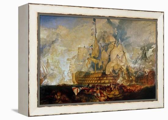 Battle of Trafalgar, 21 October 1805-J. M. W. Turner-Framed Premier Image Canvas