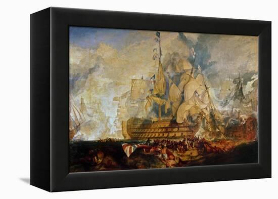 Battle of Trafalgar, 21 October 1805-J. M. W. Turner-Framed Premier Image Canvas