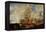 Battle of Trafalgar, 21 October 1805-J. M. W. Turner-Framed Premier Image Canvas