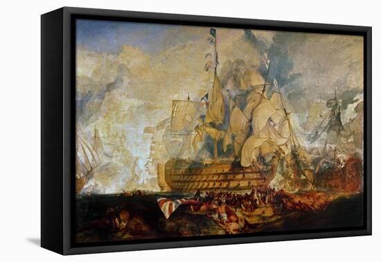 Battle of Trafalgar, 21 October 1805-J. M. W. Turner-Framed Premier Image Canvas