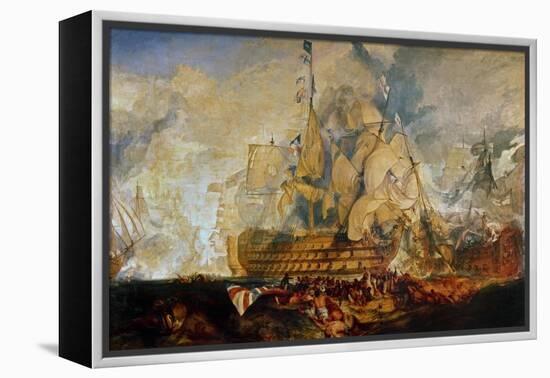 Battle of Trafalgar, 21 October 1805-J. M. W. Turner-Framed Premier Image Canvas