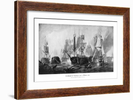 Battle of Trafalgar, 21 October 1805-Clarkson Stanfield-Framed Giclee Print