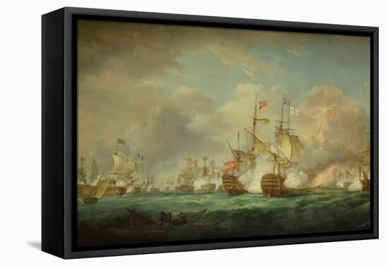 Battle of Trafalgar, 21st Oct. 1805-Thomas Whitcombe-Framed Premier Image Canvas