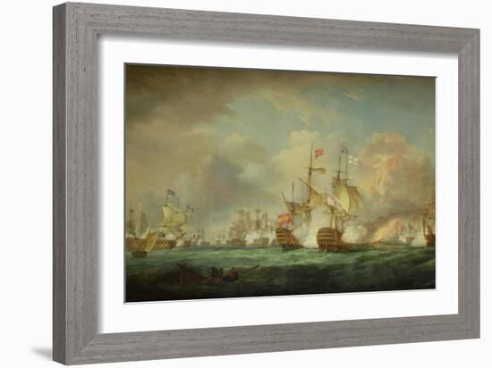 Battle of Trafalgar, 21st Oct. 1805-Thomas Whitcombe-Framed Giclee Print