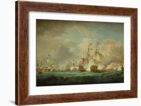 Battle of Trafalgar, 21st Oct. 1805-Thomas Whitcombe-Framed Giclee Print