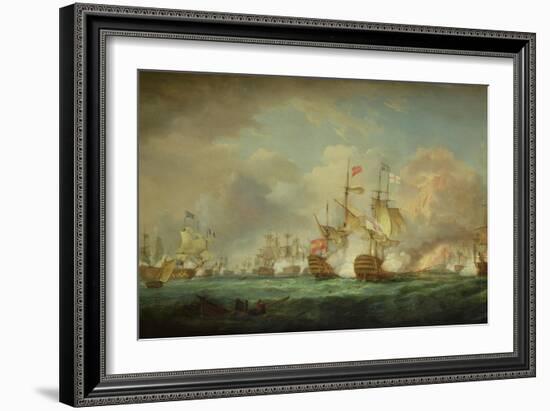 Battle of Trafalgar, 21st Oct. 1805-Thomas Whitcombe-Framed Giclee Print