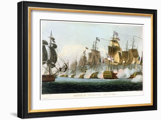 Battle of Trafalgar, October 21st 1805 (1816)-Thomas Sutherland-Framed Giclee Print