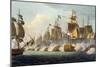 Battle of Trafalgar, October 21st 1805, from "The Naval Achievements of Great Britain"-Thomas Whitcombe-Mounted Giclee Print