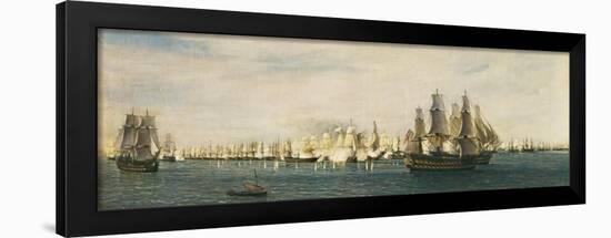 Battle of Trafalgar-Rafael Monleon Y Torres-Framed Art Print