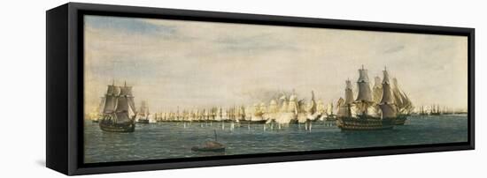 Battle of Trafalgar-Rafael Monleon Y Torres-Framed Stretched Canvas