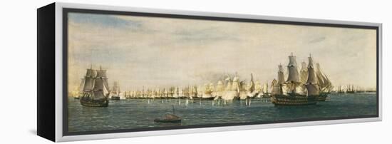 Battle of Trafalgar-Rafael Monleon Y Torres-Framed Stretched Canvas