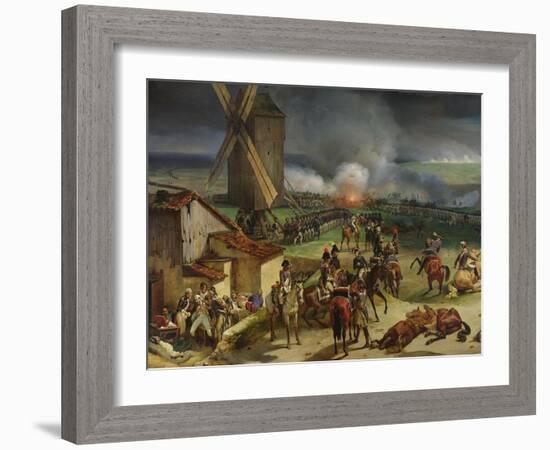 Battle of Valmy, 20th September 1792, 1835-Jean Baptiste Mauzaisse-Framed Giclee Print