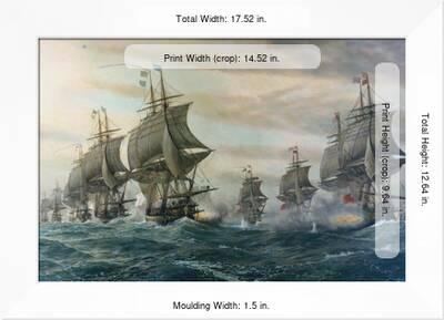 Battle Of Virginia Capes Art Print V Zveg Art Com