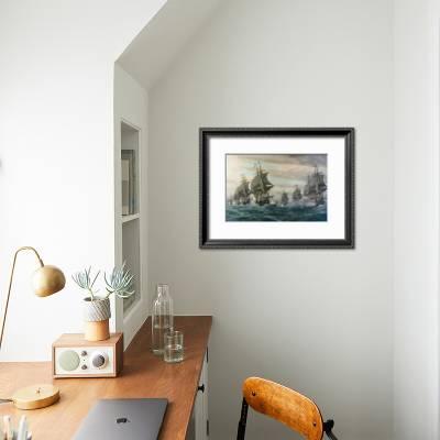 Battle Of Virginia Capes Art Print V Zveg Art Com