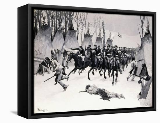 Battle of Washita, 1887-88-Frederic Sackrider Remington-Framed Premier Image Canvas