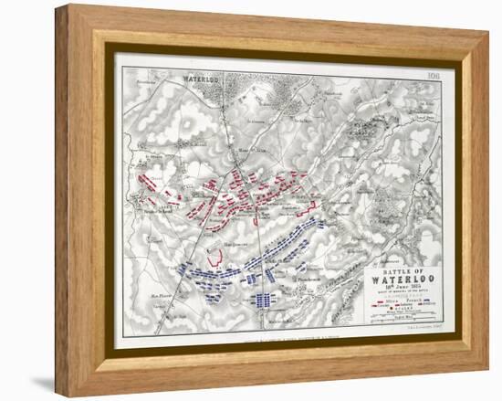 Battle of Waterloo, 18th June 1815, Sheet 1st-Alexander Keith Johnston-Framed Premier Image Canvas