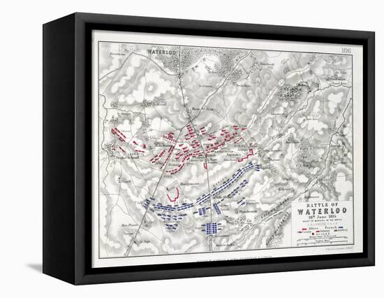 Battle of Waterloo, 18th June 1815, Sheet 1st-Alexander Keith Johnston-Framed Premier Image Canvas