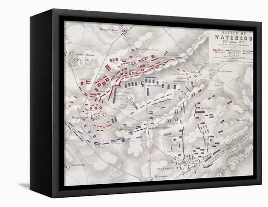 Battle of Waterloo, 18th June 1815, Sheet 2nd, Crisis of the Battle-Alexander Keith Johnston-Framed Premier Image Canvas