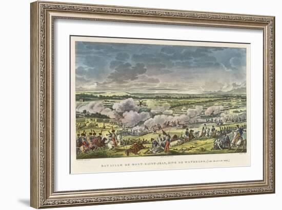 Battle of Waterloo the Final Defeat of Napoleon at Waterloo-null-Framed Art Print