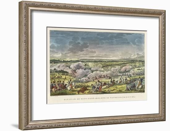 Battle of Waterloo the Final Defeat of Napoleon at Waterloo-null-Framed Art Print