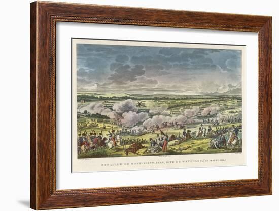 Battle of Waterloo the Final Defeat of Napoleon at Waterloo-null-Framed Art Print