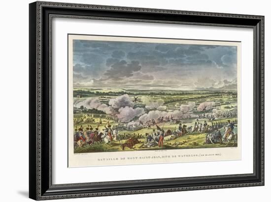 Battle of Waterloo the Final Defeat of Napoleon at Waterloo-null-Framed Art Print