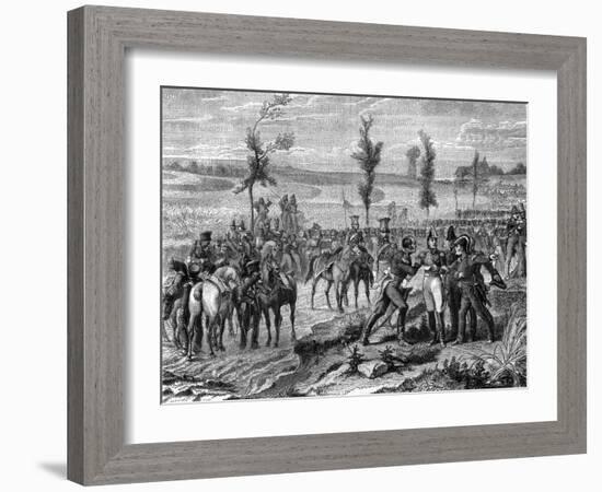 Battle of Waterloo, War of the Seventh Coalition in 1815-French School-Framed Giclee Print