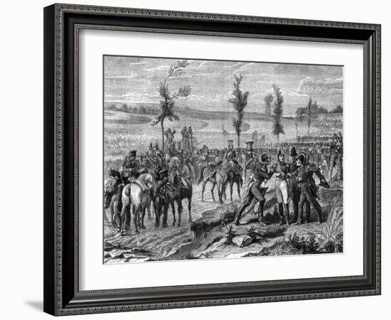 Battle of Waterloo, War of the Seventh Coalition in 1815-French School-Framed Giclee Print