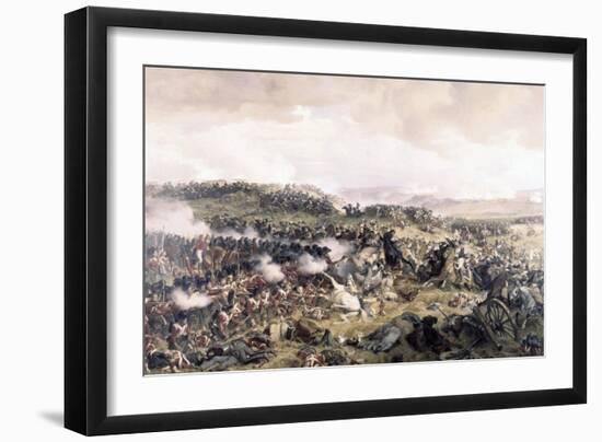 Battle of Waterloo-Felix Philippoteaux-Framed Giclee Print