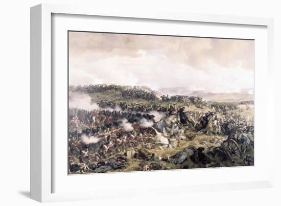 Battle of Waterloo-Felix Philippoteaux-Framed Giclee Print