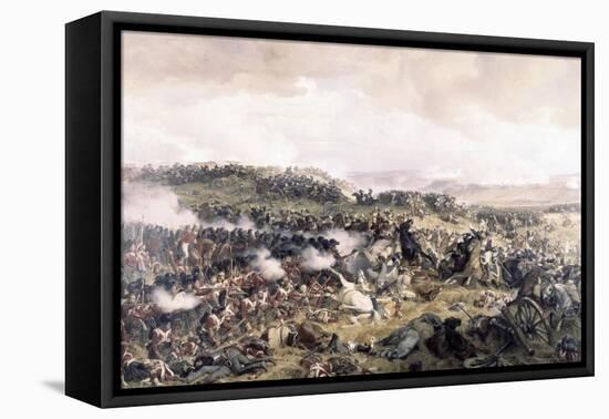 Battle of Waterloo-Felix Philippoteaux-Framed Premier Image Canvas