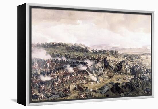 Battle of Waterloo-Felix Philippoteaux-Framed Premier Image Canvas