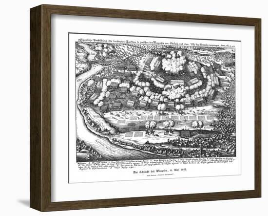 Battle of Wimpfen 1622-Matthaus Merian-Framed Art Print