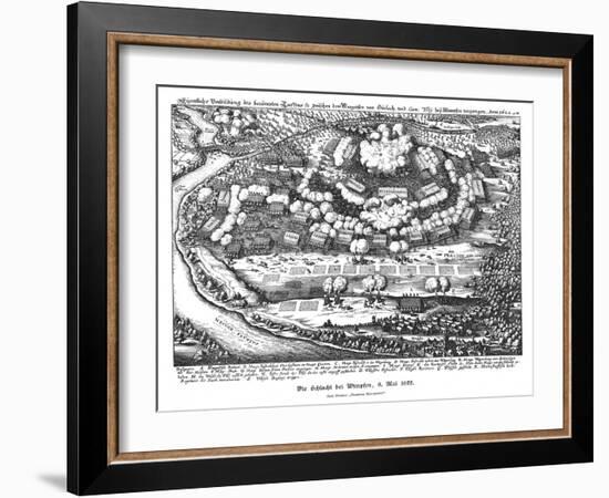 Battle of Wimpfen 1622-Matthaus Merian-Framed Art Print