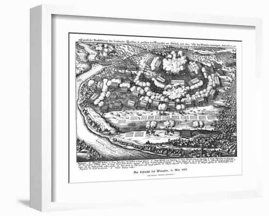 Battle of Wimpfen 1622-Matthaus Merian-Framed Art Print