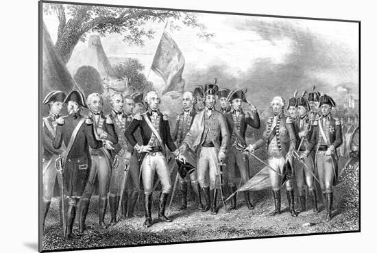 Battle of Yorktown, Virginia, American War of Independence, 1781-null-Mounted Giclee Print