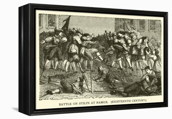 Battle on Stilts at Namur, Eighteenth Century-null-Framed Premier Image Canvas